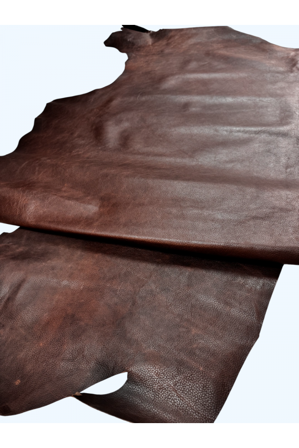 1.4 mm Floater Baskılı Kahverengi Deri