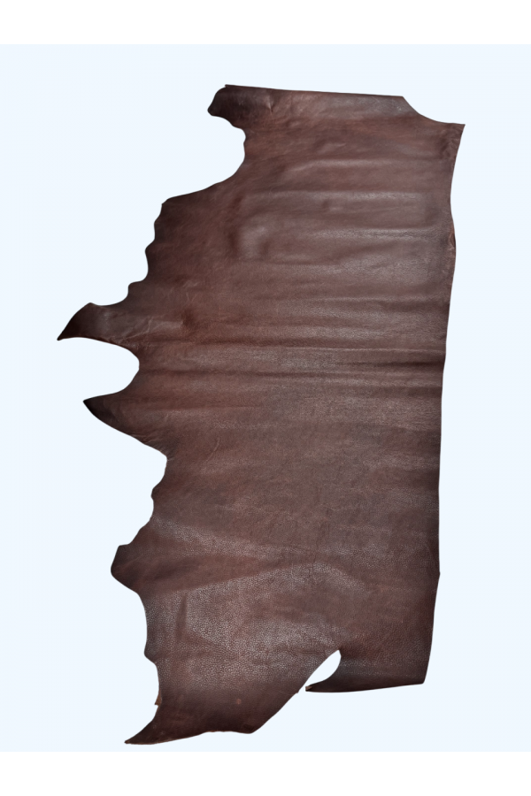 Flooter Baskılı Kahverengi Deri