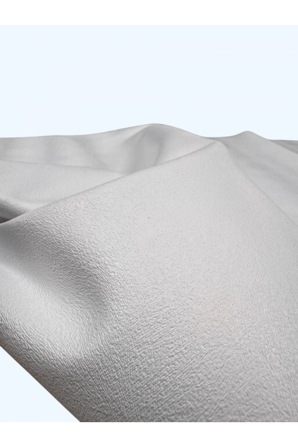 Tay Tüyü Baskılı Beyaz Deri